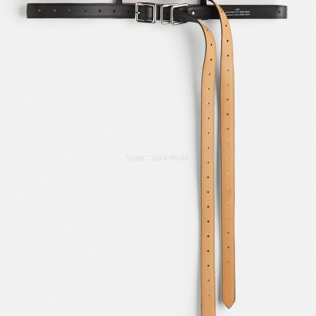 rokh h&m 레더 더블 벨트