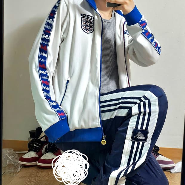 대장💙엄브로 잉글랜드 02-04 사이드라인 트레이닝 져지 자켓