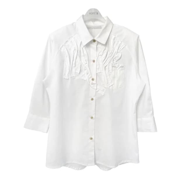 (택ㅇ새상품) 에옹쓰 프릴 셔츠 eonts frill shirt