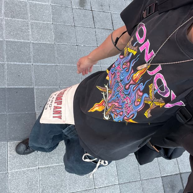 빈티지 본조비 티셔츠