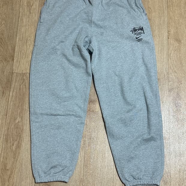 (S) 나이키 스투시 NRG ZR 플리스 팬츠 헤더 그레이 US/EU 버