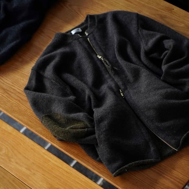 마티앤선즈 효토코 집업 자켓 3사이즈 네이비 새상품 / 헤릴 아프레쎄