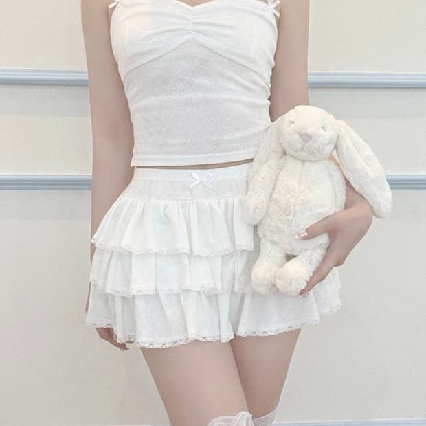 새상품) 버니블러쉬 버니 하트 탑 bunny heart 클리시어쓰탐지뢰계