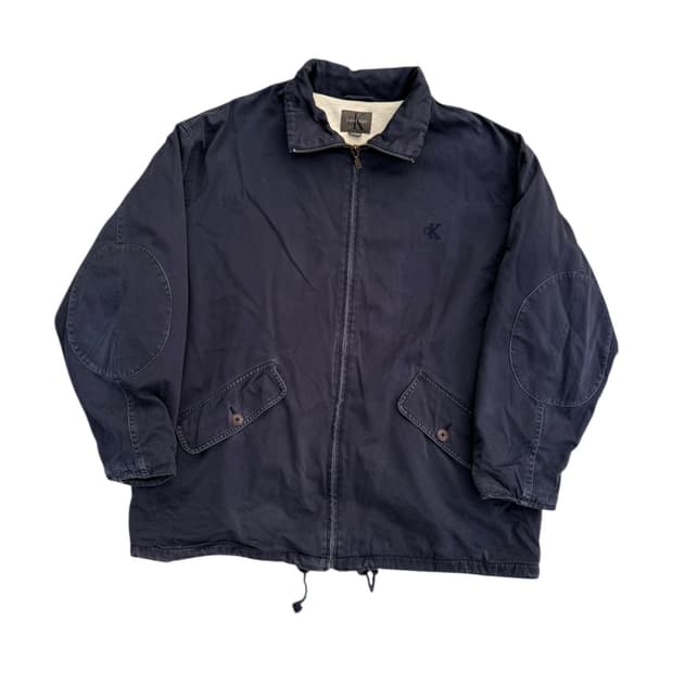 90s Calvin Klein 캘빈클라인 코튼 블루종 자켓
