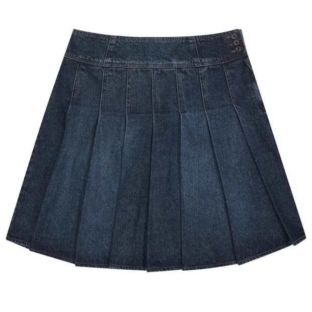 코이세이오 데님 스커트 DEEP DENIM PLEATS SKIRT