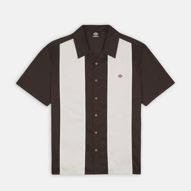 디키즈 브라운 반팔 셔츠 M