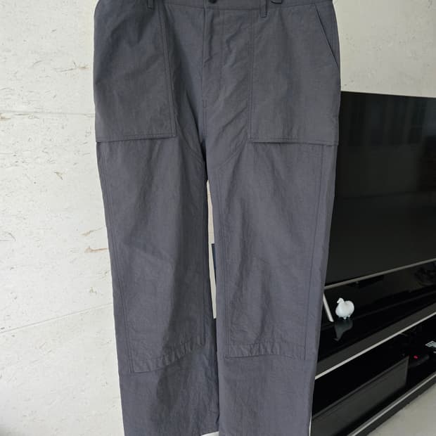 준지 나일론 페인터 차콜 카고바지  50사이즈