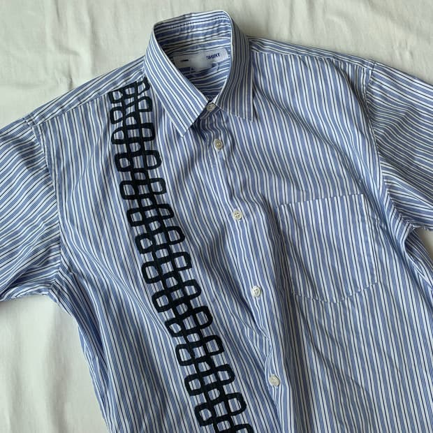 Comme des Garcons striped half shirt
