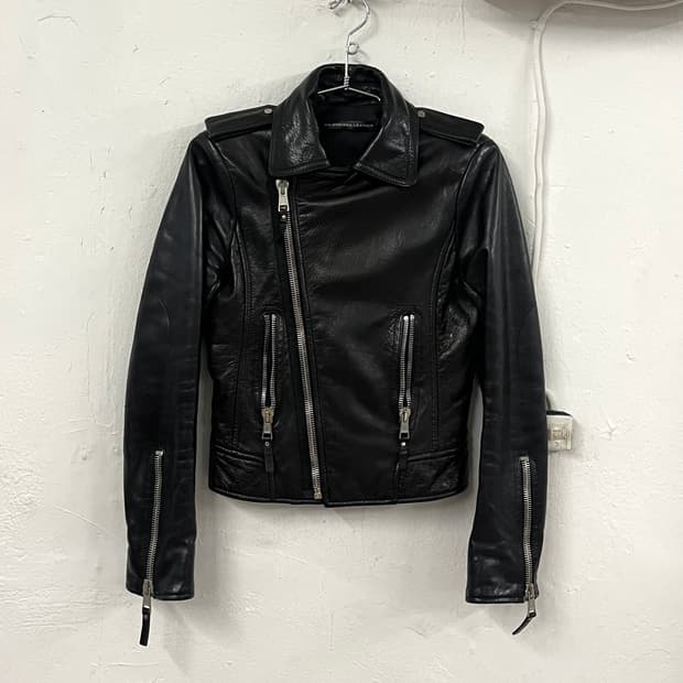 발렌시아가 2012FW 컬렉션 레더 라이더 자켓