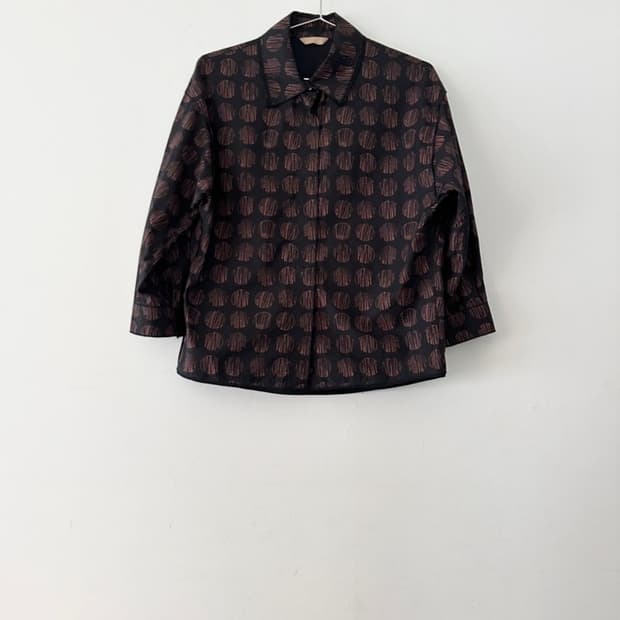 IT MICHAA scratch dot pattern shirt