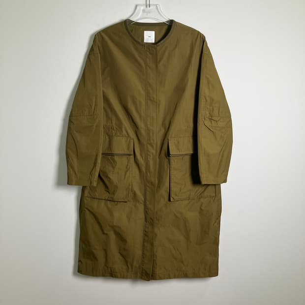 KUHO 구호 카키 빅 포켓 롱점퍼 