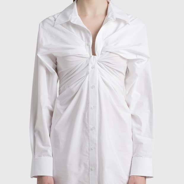 알렉산더왕.t 트위스트 코르셋 셔츠 원피스 