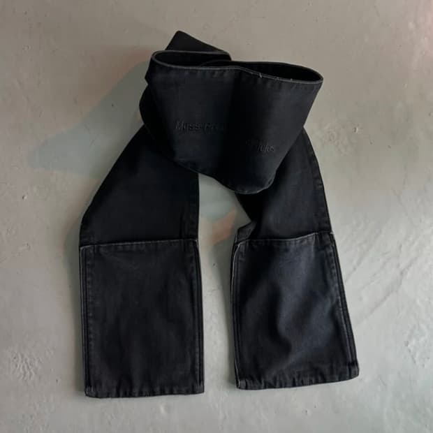 플라스틱프로덕트 MPa DENIM MUFFLER (BLACK) 머플러