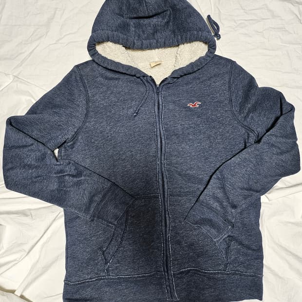 홀리스터 아방핏 미드파일 후드 집업 S