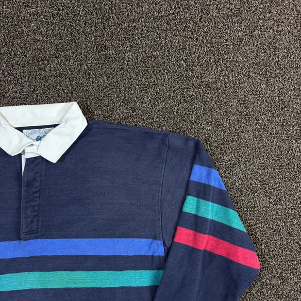 Lands end Usa 스트라이프 럭비티