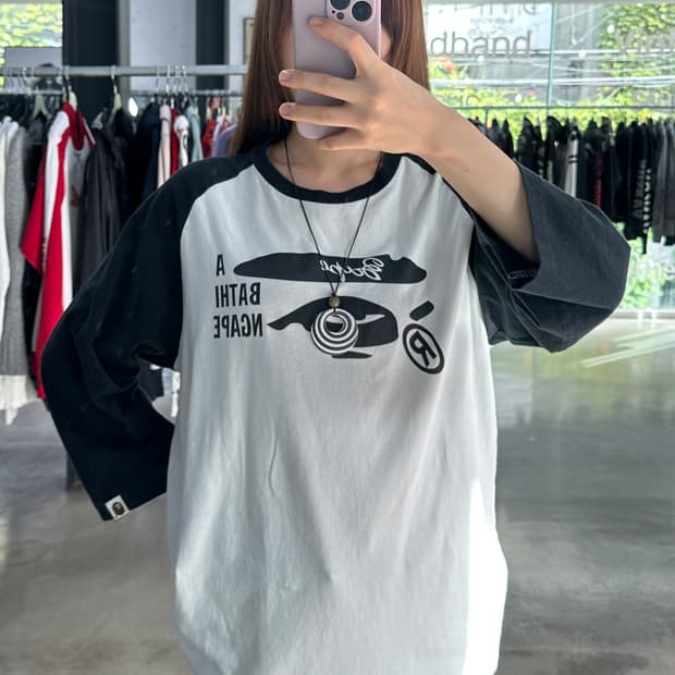베이프 래글런 티셔츠