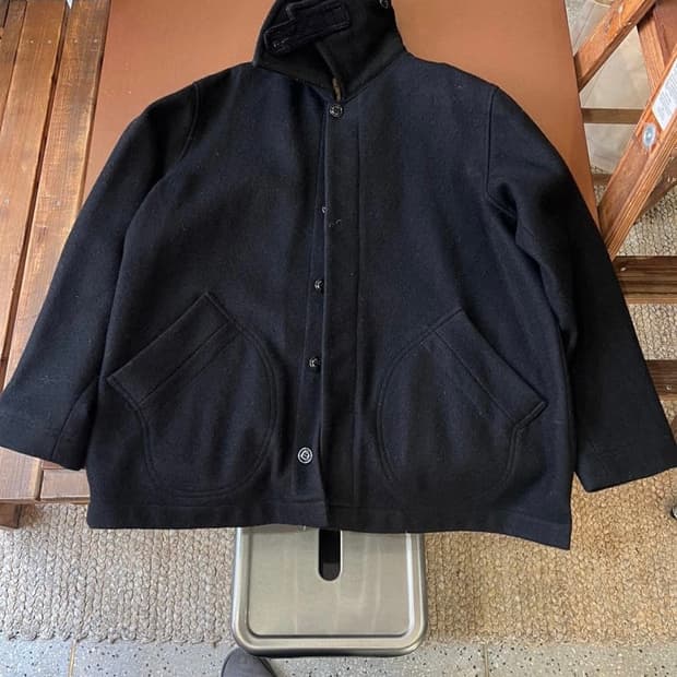 Monitaly 하이넥 코트자켓