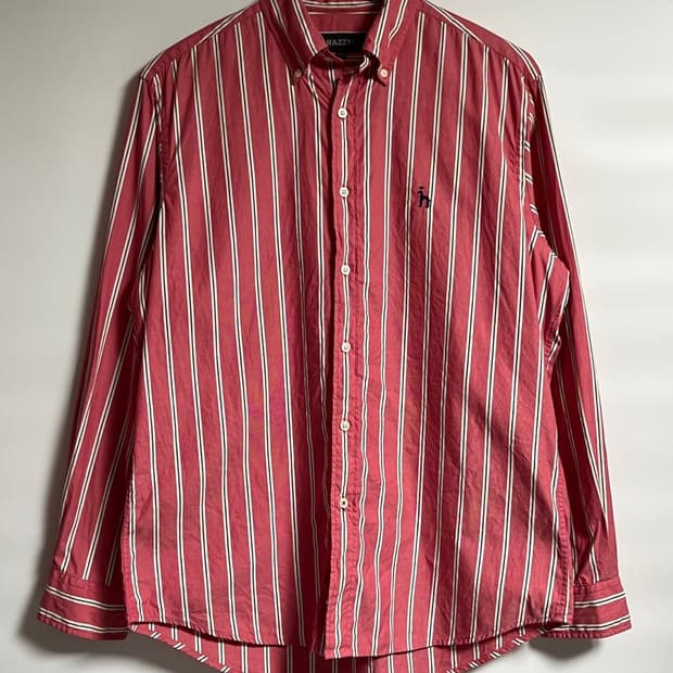 공용 헤지스 스트라이프 셔츠 남방 100