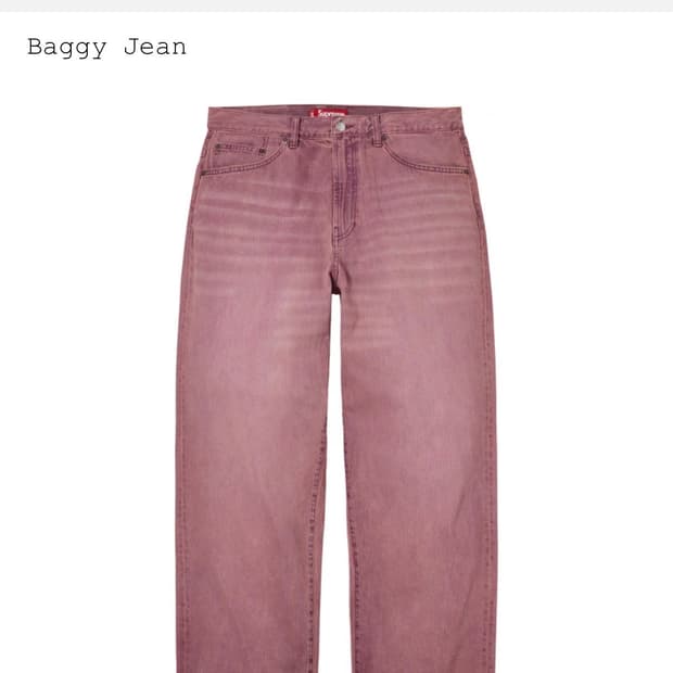 슈프림 배기진 32/26ss 새상품