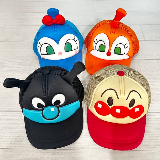 호빵맨 모자 일본 정품 세균맨 짤랑이 딸랑이 1개