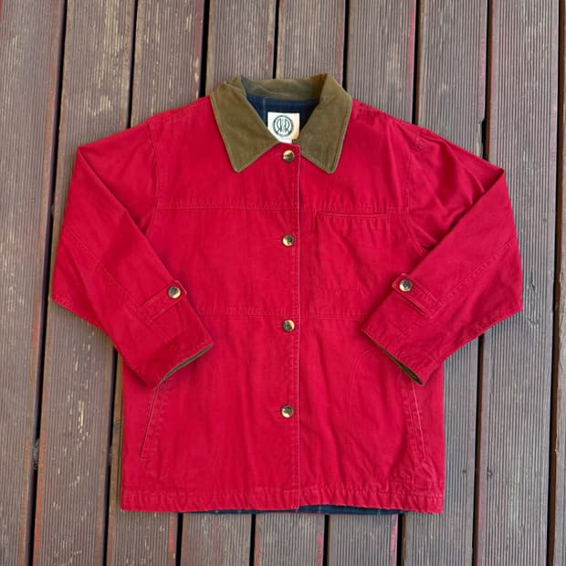 빈티지 레드 초어자켓