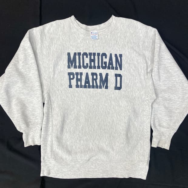 90‘ Champion Michigan Pharm D 스웻셔츠