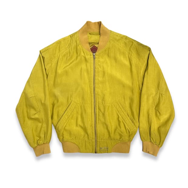 80s HUGO BOSS 실크 봄버 자켓 48