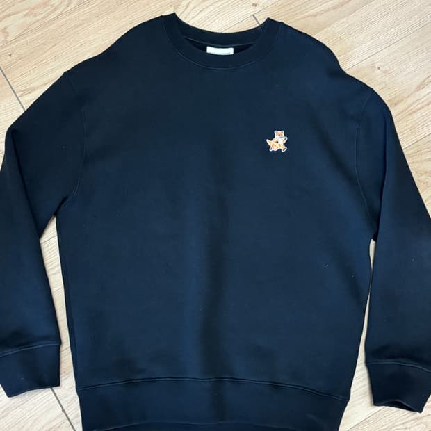 [L] 메종키츠네 스피디폭스 맨투맨 블랙