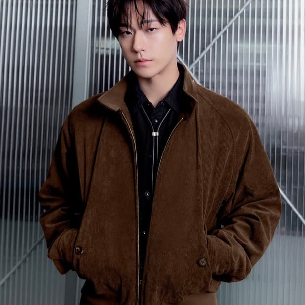 (XL) 무탠다드 8W 코듀로이 해링턴 재킷 [브라운]