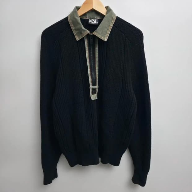 [L] 디젤 하프 집업 니트