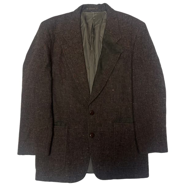 랑방 울 헤링본 트위드자켓 95