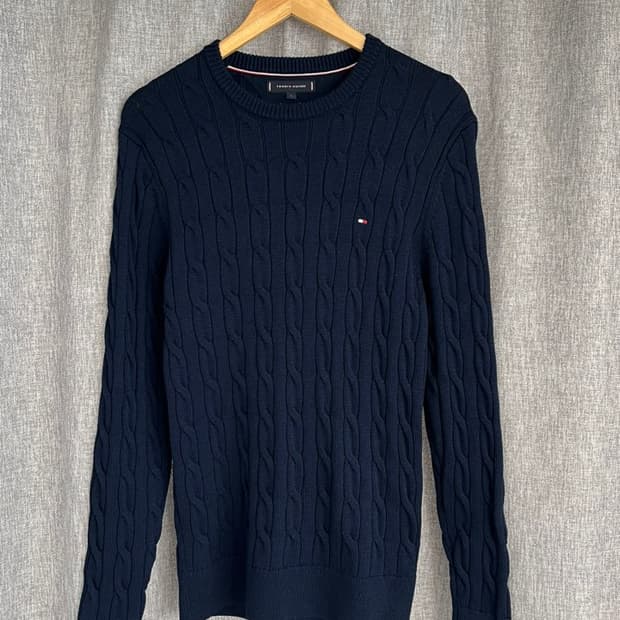 타미 힐피거 꽈배기 니트/#681