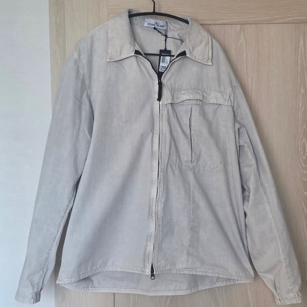 [24FW/XL] 스톤아일랜드 103WN 가먼트 다잉 집업 오버셔츠