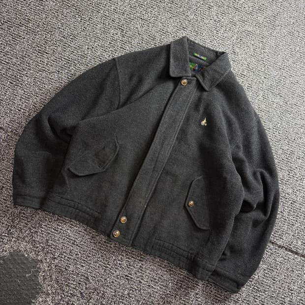 빈폴 울 혼방 해비 모직 블루종 자켓 3689