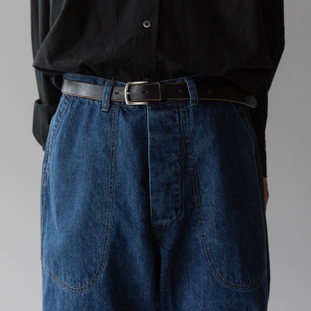 [4] INTERIM 인테림 빈티지 워시드 넵 데님 트라우저