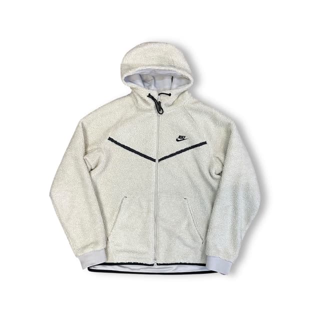 나이키 양털 후드 집업