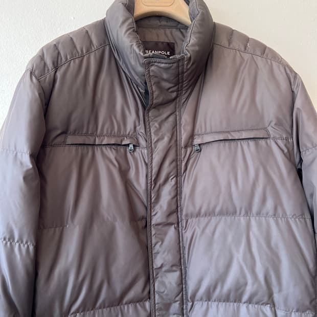 빈폴골프 남성 브라운 다운패딩점퍼 간절기점퍼