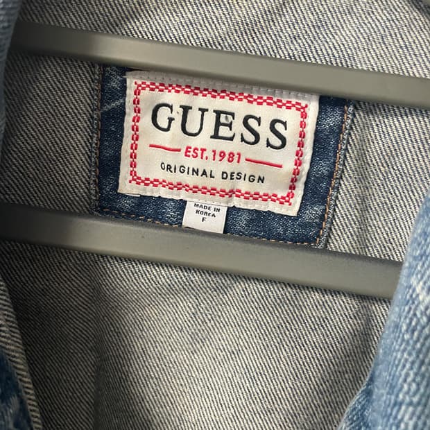 게스 데님 자켓