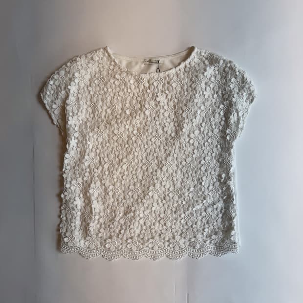 Floral Lace Overlay Top