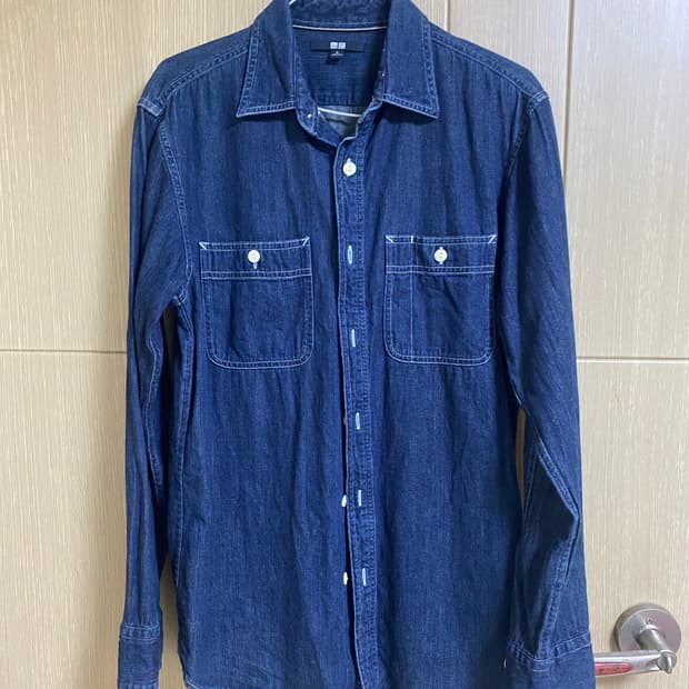UNIQLO 유니클로 데님 워크셔츠 M사이즈