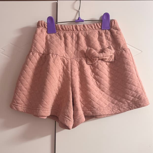 (택포) 빈티지 리본 도트 숏팬츠