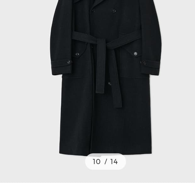 벨리에 멜톤 울 트렌치 코트 05사이즈