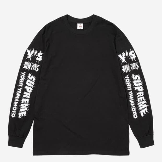 슈프림x요지 야마모토 롱슬리브M 블랙