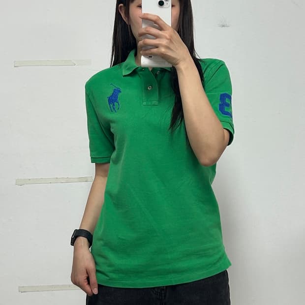 폴로 랄프로렌 빅포니 카라 티셔츠 그린