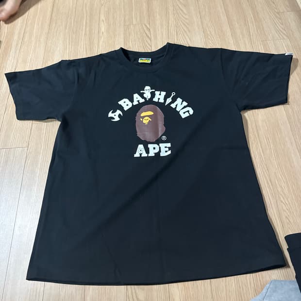 베이프 닌자 티셔츠 XL 블랙