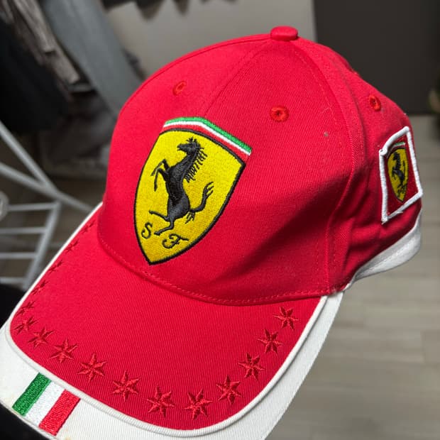 스쿠데리아 페라리 f1 빈티지 캡모자
