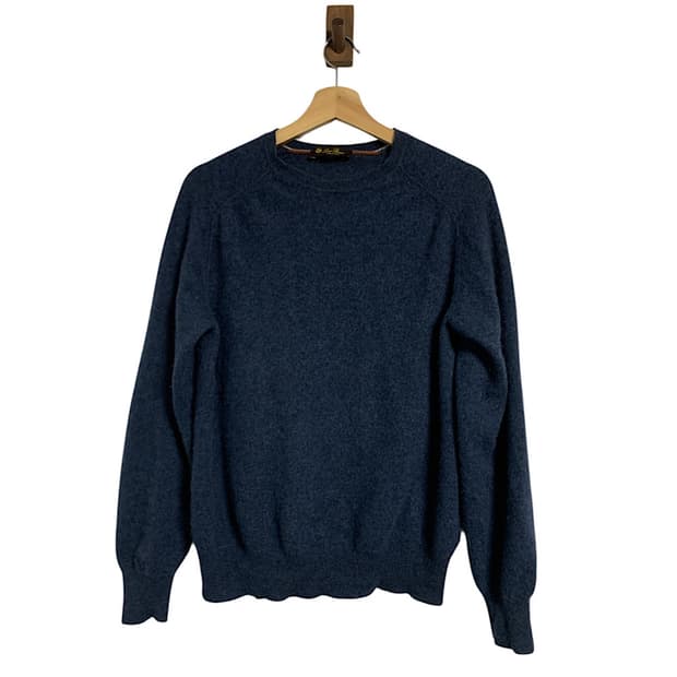 로로피아나 네이비 캐시미어 니트 52