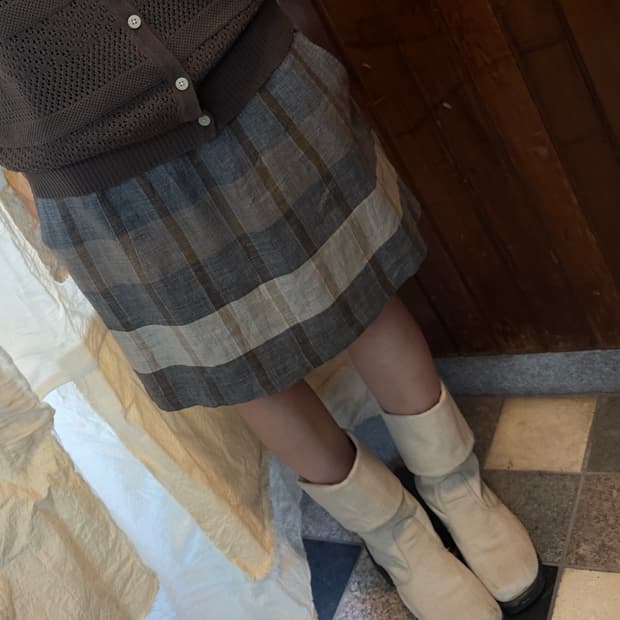 donna crre linen skirt