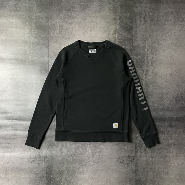 CARHARTT 칼하트 빈티지 블랙 롱 슬리브 스웨트셔츠 A00390