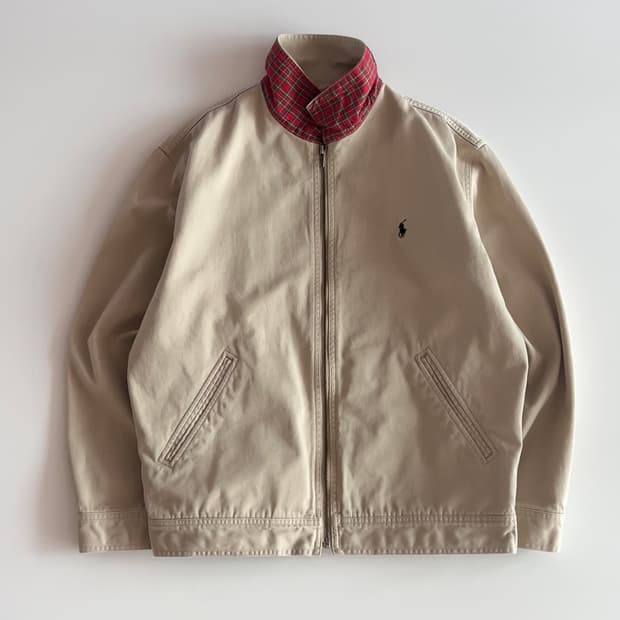 폴로 랄프로렌 베이지 코튼 스윙탑 자켓 90